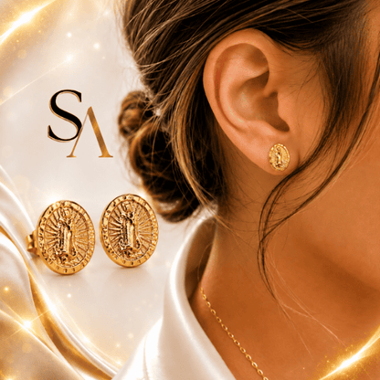 Topos Virgen de Guadalupe Oro Amarillo 18K