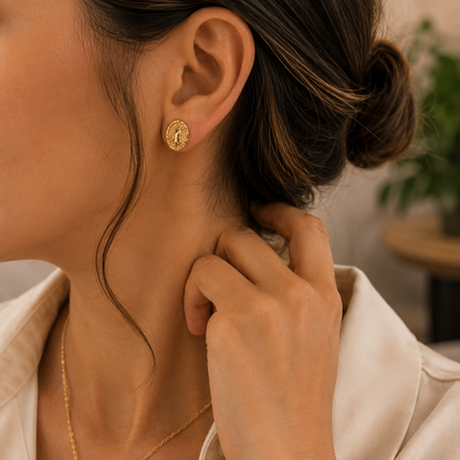 Topos Virgen de Guadalupe Oro Amarillo 18K