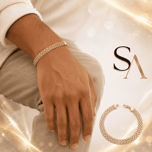 Pulso Chino 2 Carriles 19cm Oro Amarillo 18K